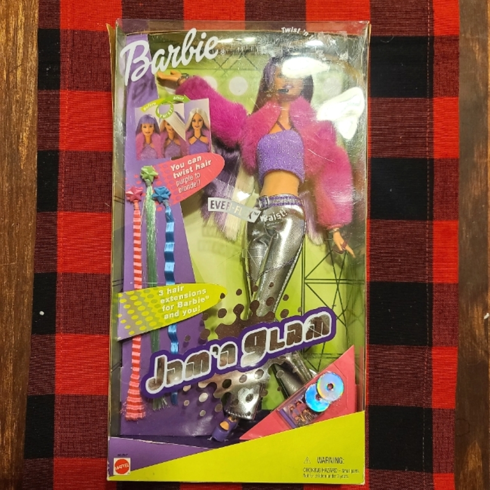 BARBIE, Jam 'N Glam Barbie, Twist ‘n Turn Hair, 2001 Mattel